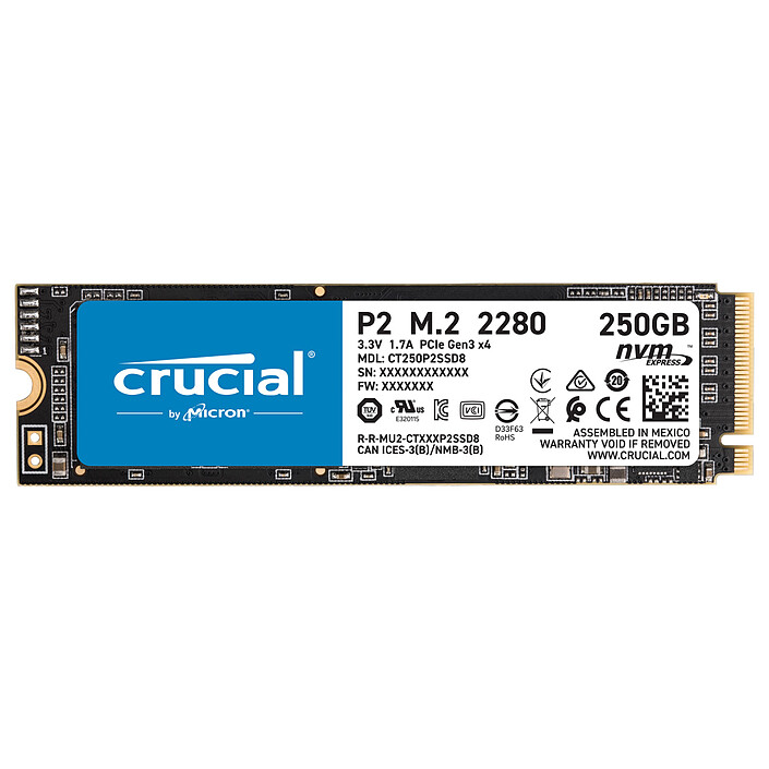 Crucial P2 M.2 PCIe NVMe 250GB