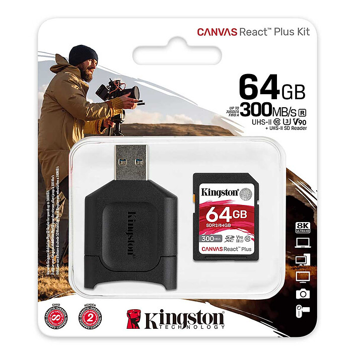 Opiniones sobre Kingston Canvas React Plus SDCR2/64GB