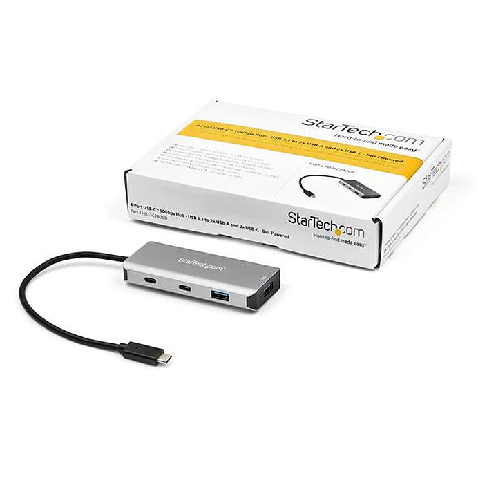 cheap StarTech.com 4-Port USB-C Hub with USB ports (2 x USB Type-A + 2 x USB Type-C)