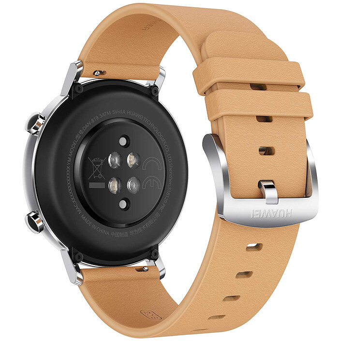 Huawei Watch GT 2 (42 mm / Cuir / Marron) pas cher