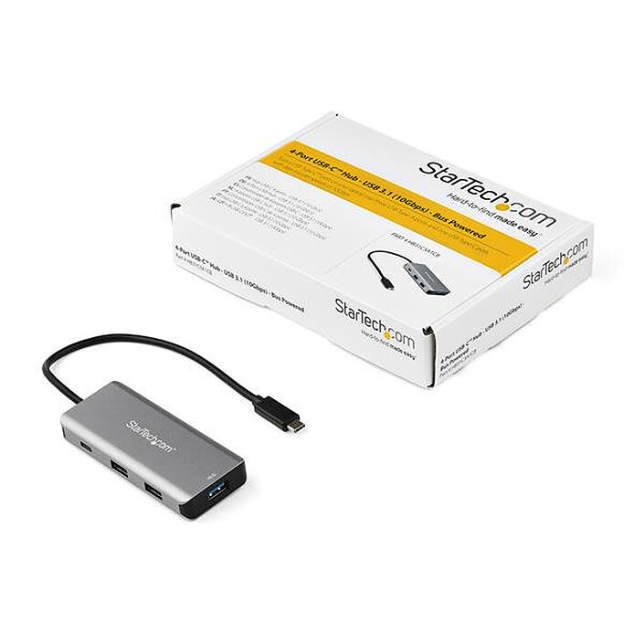 Hub USB-C di StarTech.com con 4 porte USB (3 x USB tipo A + 1 x USB tipo C) economico