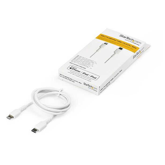 cheap StarTech.com USB Type-C to Lightning Cable - 1m - White