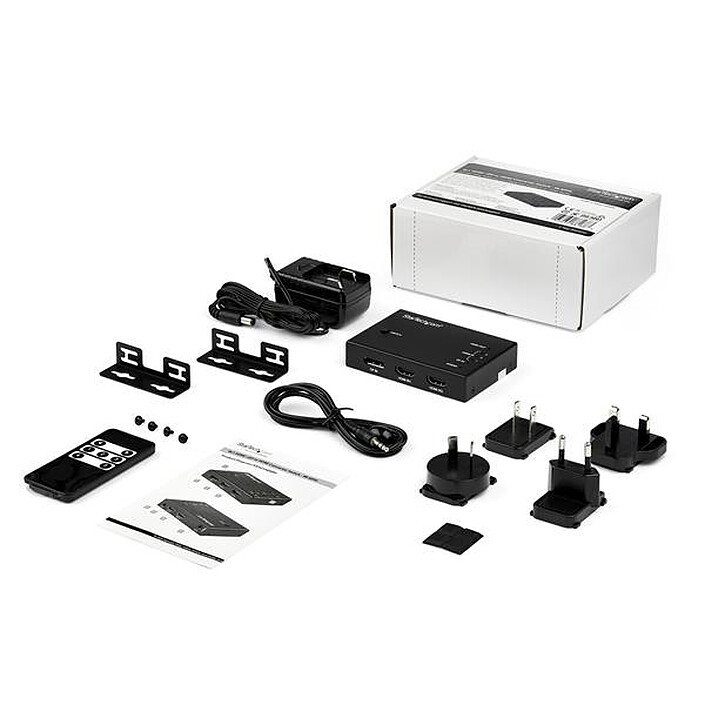 StarTech.com Switch commutateur HDMI 4K 60 Hz à 4 entrées - 3x HDMI 1x DisplayPort pas cher