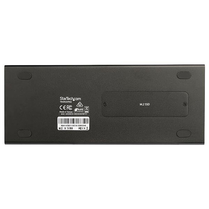 Acheter StarTech.com Station d'accueil Thunderbolt 3 double affichage 4K 60 Hz pour PC portable avec emplacement SDD M.2 PCIe et lecteur de carte SD