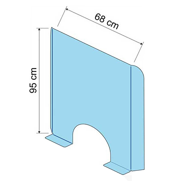 Avis Exacompta Cloison de protection / pare-haleine 950 x 680 mm