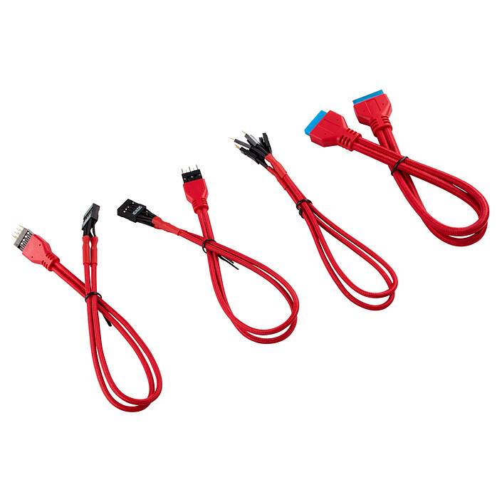 Corsair - Kit di espansione del pannello frontale coperto (30cm) - Rosso