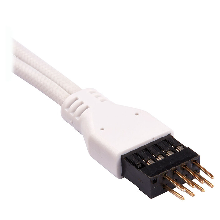 Acheter Corsair - Kit d'extension gainé pour panneau avant (30 cm) - Blanc