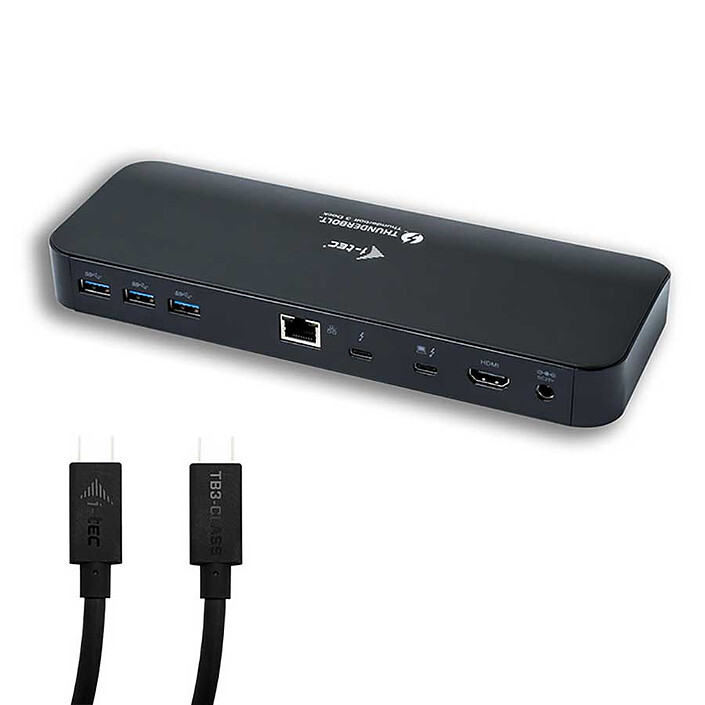 i-tec Thunderbolt 3 Dual 4K Docking Station - USB 3.0 Type-C vers Display Port + 1 x Power Delivery 85W