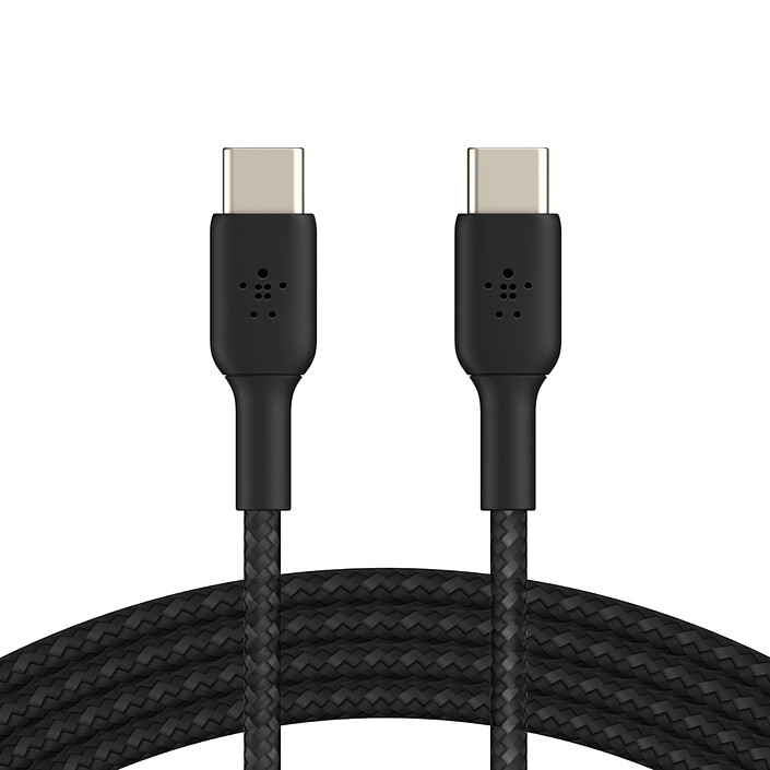 Belkin Câble USB-C vers USB-C renforcé 60 W (Noir) - 1 m