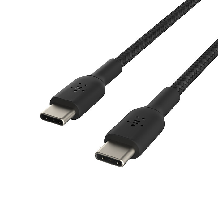 Belkin Câble USB-C vers USB-C renforcé 60 W (Noir) - 1 m pas cher