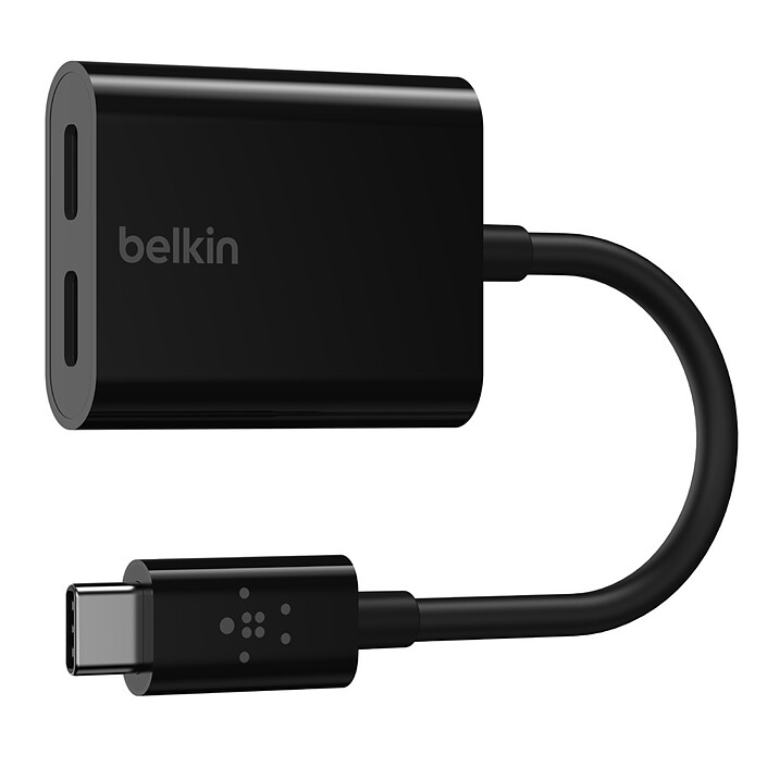 Belkin USB-C adapter Connect audio + charging (Black)