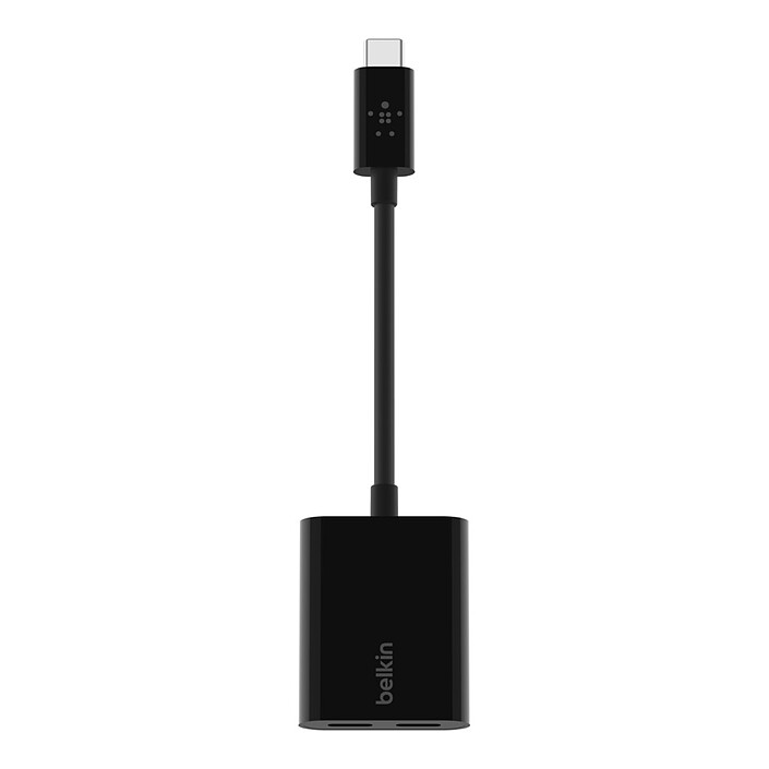 cheap Belkin USB-C adapter Connect audio + charging (Black)