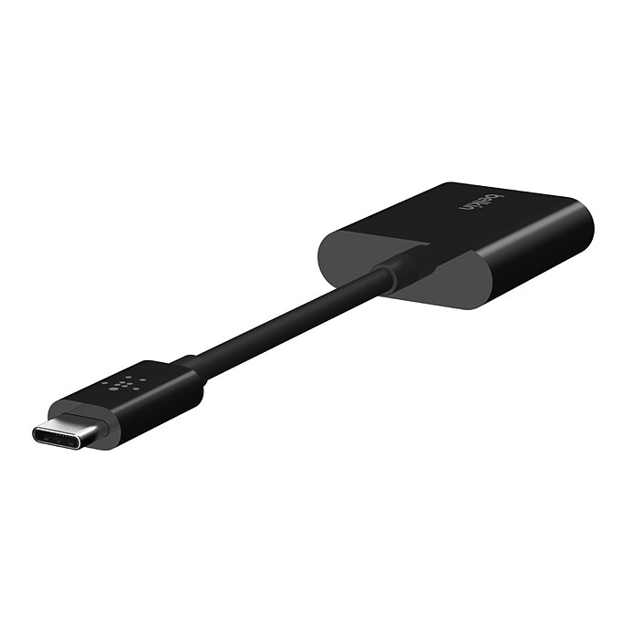 Review Belkin USB-C adapter Connect audio + charging (Black)