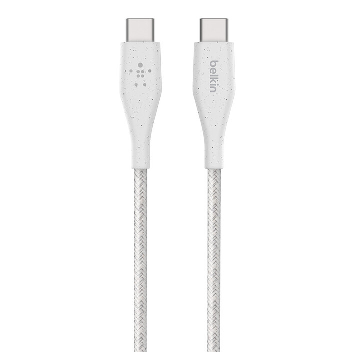 Avis Belkin Boost Charge USB-C vers USB-C avec sangle de fermeture (Blanc) - 1.2 m