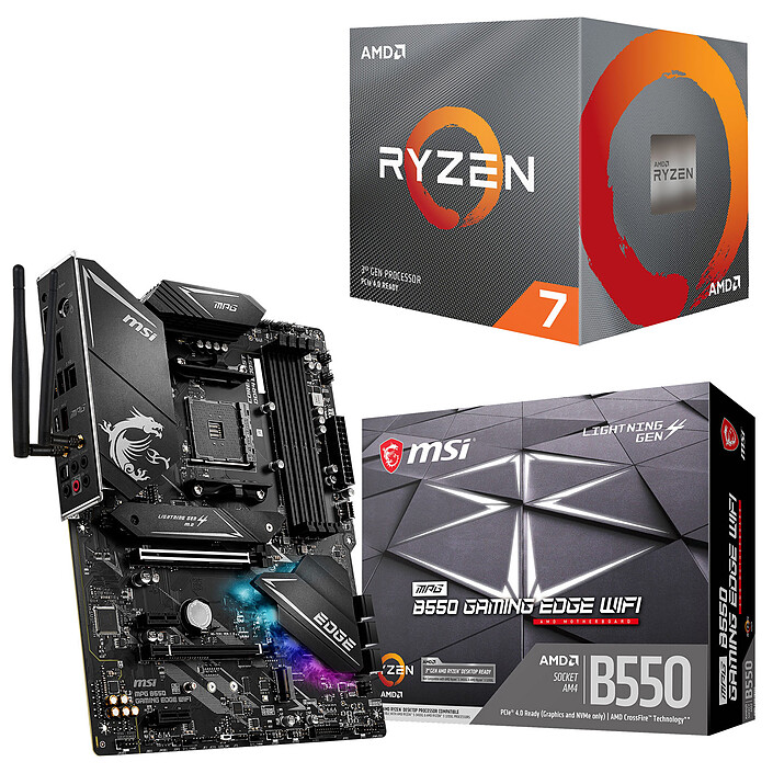 PC Upgrade Kit AMD Ryzen 7 3700X MSI MPG B550 GAMING EDGE WIFI