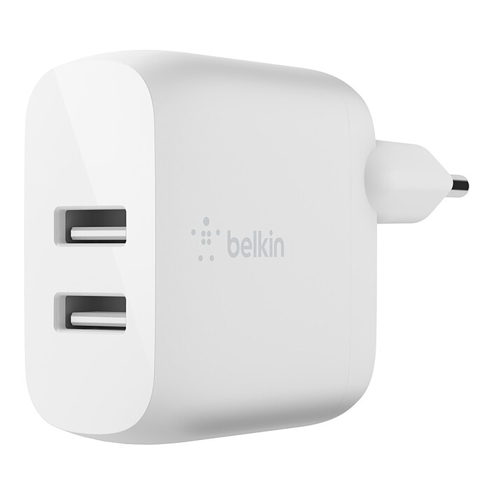 Belkin Boost Charge Caricatore da rete 2 porte USB-A 24 W (Bianco)