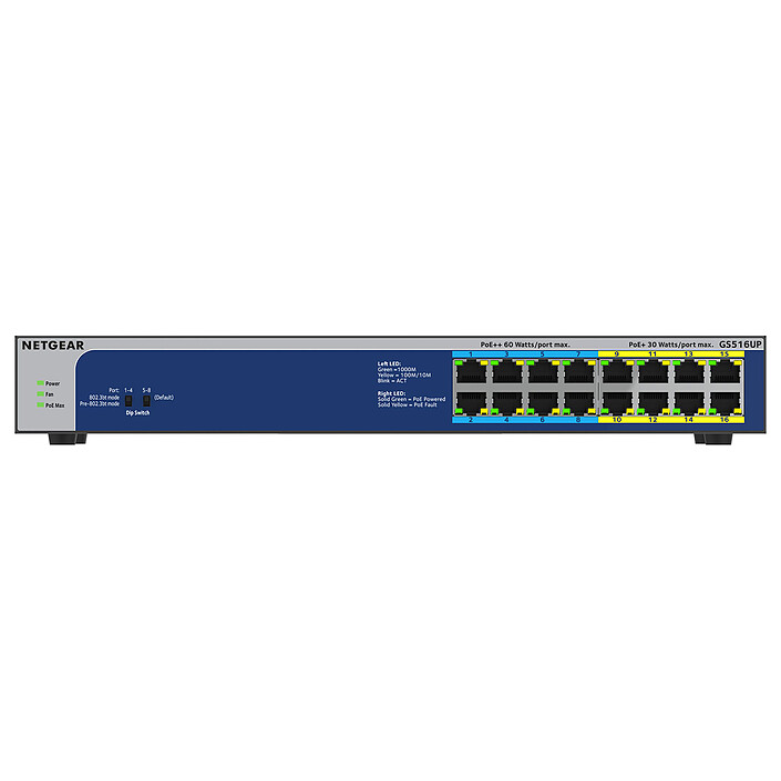 Avis Netgear GS516UP