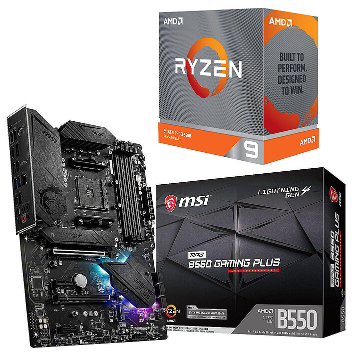Kit Upgrade PC AMD Ryzen 9 3900XT MSI MPG B550 GAMING PLUS
