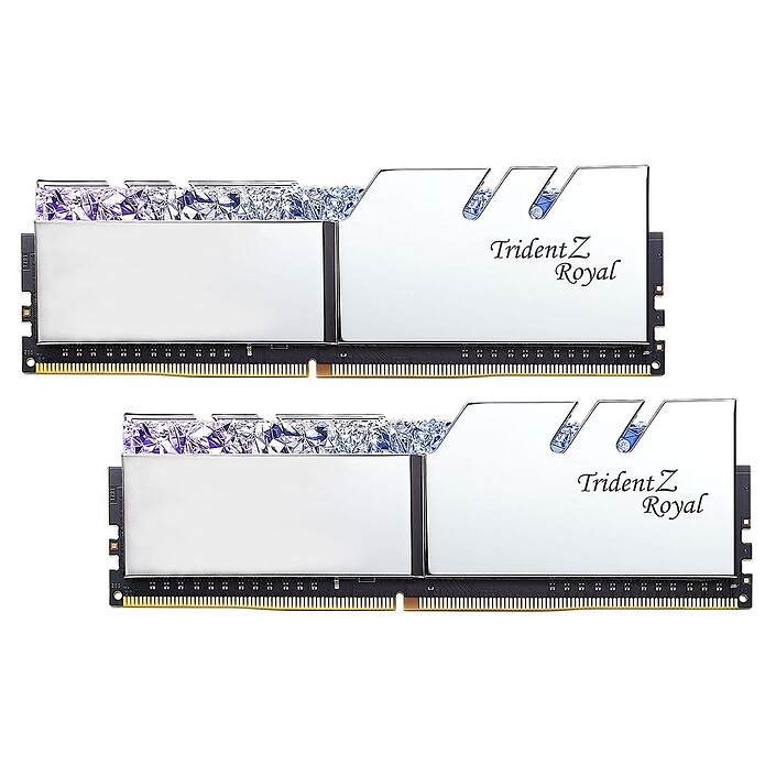 G.Skill Trident Z Royal 64 Go (2 x 32 Go) DDR4 4000 MHz CL18 - Argent