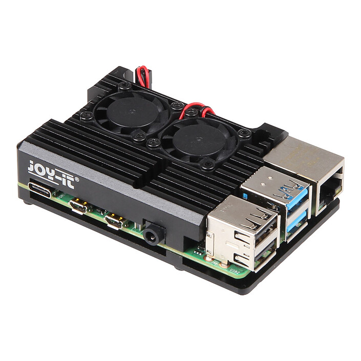 JOY-iT Armor Case Block Active for Raspberry Pi 4B (black)