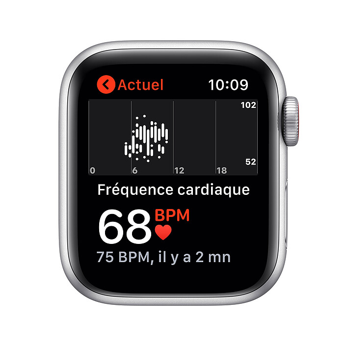 Acheter Apple Watch SE GPS + Cellular Silver Aluminium Bracelet Sport White 44 mm