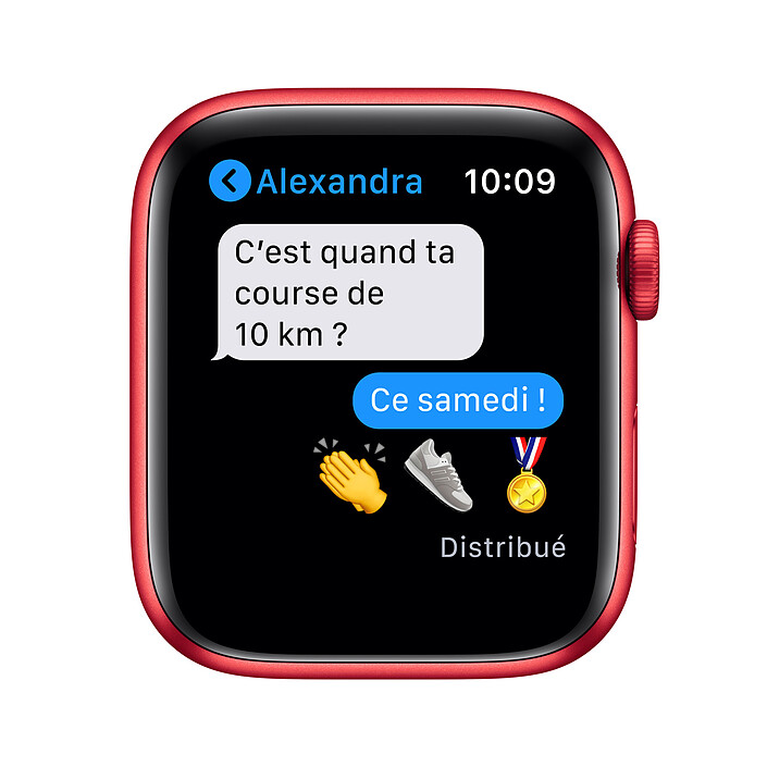 Apple Watch Series 6 GPS Cellular Aluminium PRODUCT(RED) Sport Band 40 mm pas cher