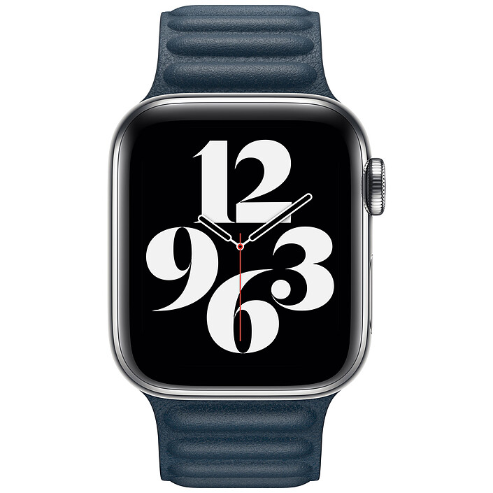Avis Apple Bracelet Leather Link 40 mm Baltic Blue - Small