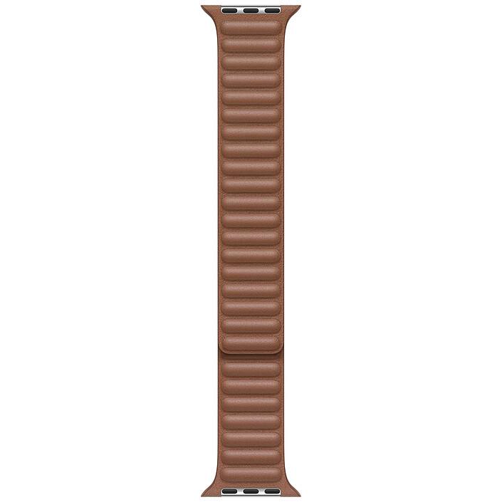 Apple Bracelet Leather Link 40 mm Saddle Brown - Small
