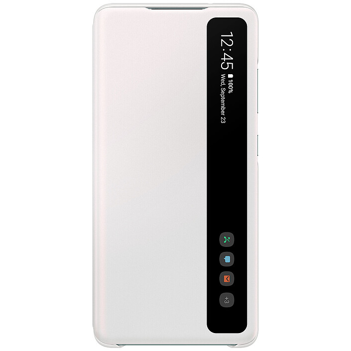 Samsung Clear View Cover Bianco Galaxy S20 Fan Edition