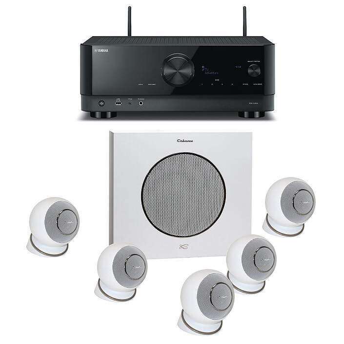 Yamaha RX-V4A Noir + Cabasse Eole 4 Blanc