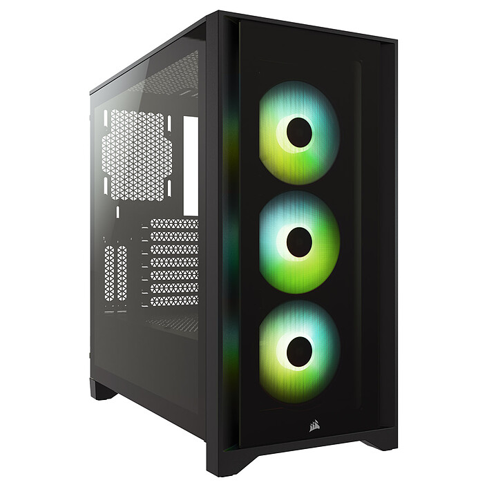 Corsair iCUE 4000X RGB Vetro temperato (Nero)