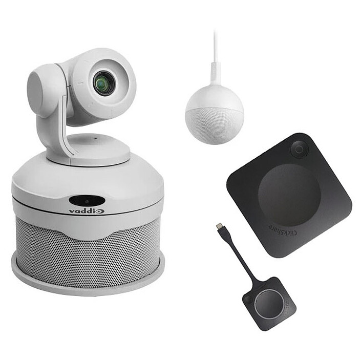 Vaddio ConferenceSHOT AV CeilingMIC 1 Bundle + Barco ClickShare CX-20