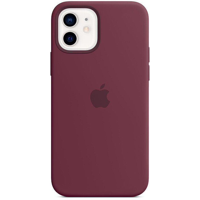 Apple Silicone Case with MagSafe Plum Apple iPhone 12 / 12 Pro