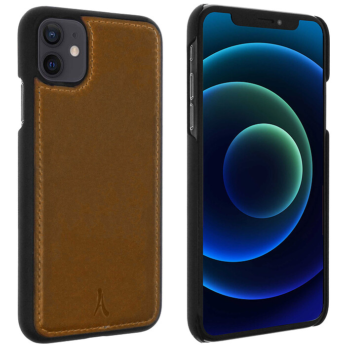 Akashi Leather Case Italian Brown iPhone 12 / 12 Pro