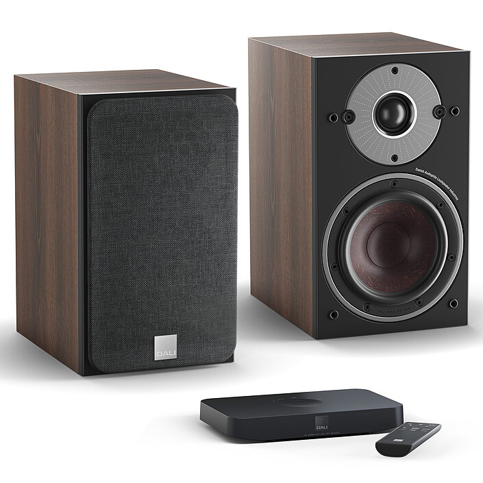 Dali Oberon 1 C Noyer foncé + Sound Hub Compact