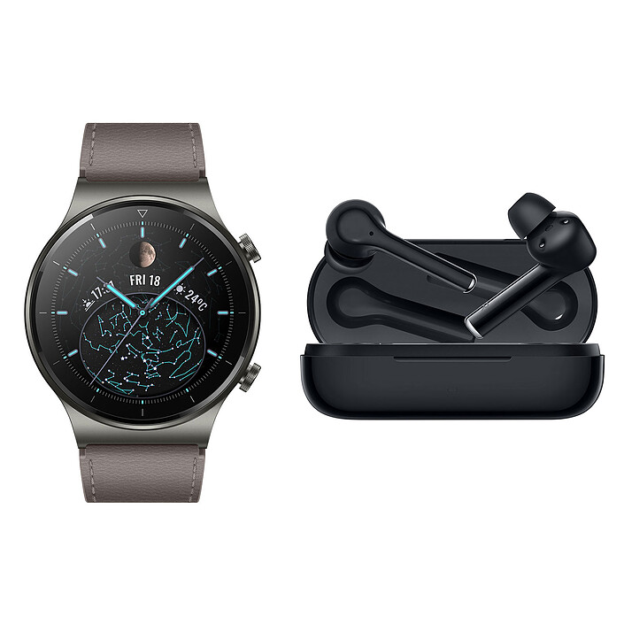 Huawei Watch GT 2 Pro (Classique) + FreeBuds 3i