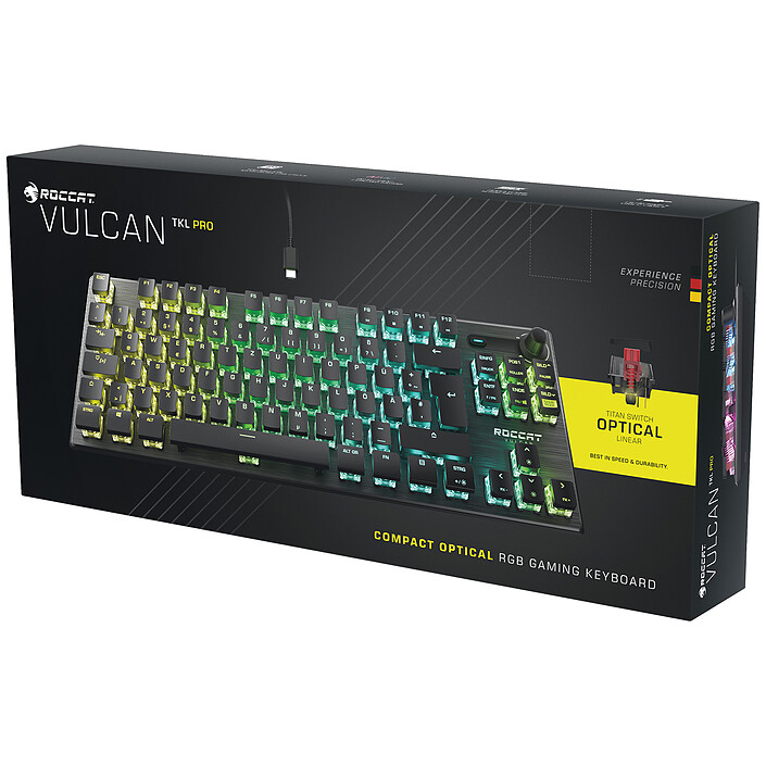 ROCCAT Vulcan TKL Pro Noir (Switch Titan Optical) pas cher