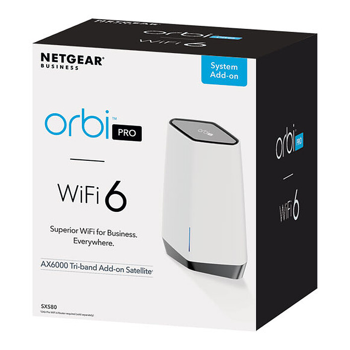 cheap Netgear Orbi Pro WiFi 6 AX6000 satellite (SXS80-100EUS)