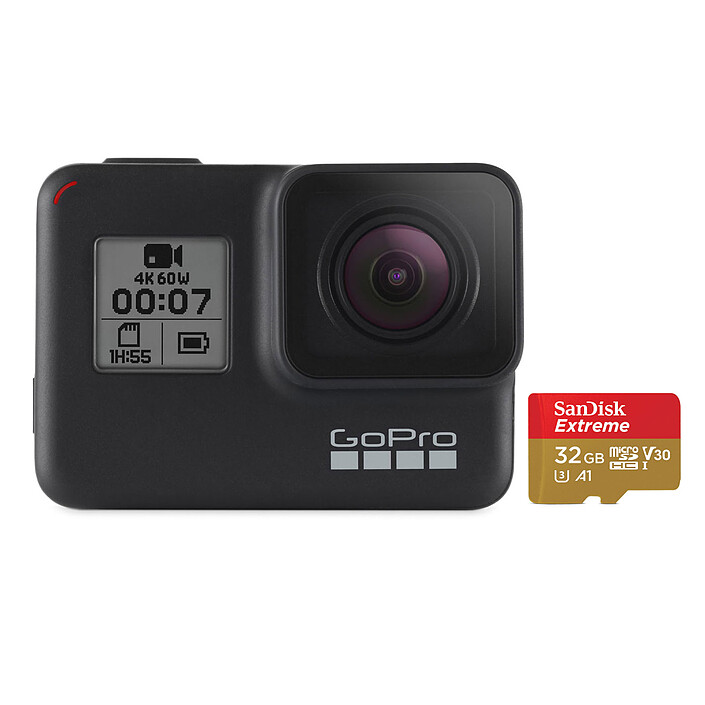 GoPro HERO7 Black + Carte Micro SD 32 Go