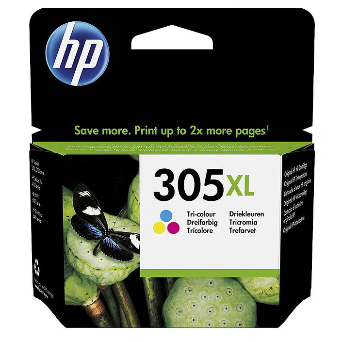 HP 305XL (3YM63AE) - Cyan, Magenta et Jaune