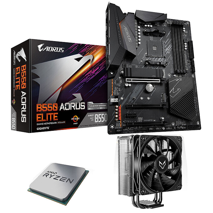 Kit Upgrade PC AMD Ryzen 5 5600X Gigabyte B550 AORUS ELITE