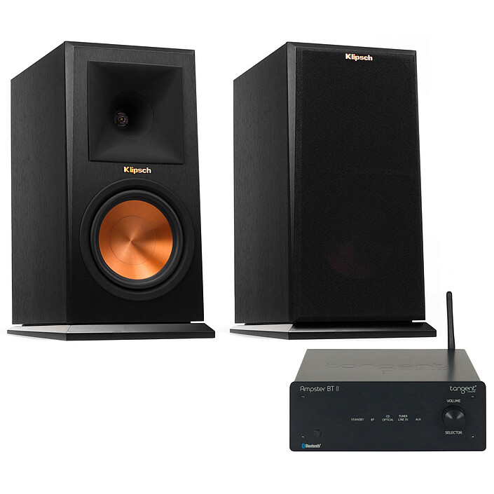 Tangent Ampster BT II + Klipsch RP-160M Ebony