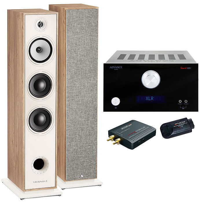 Advance Paris MyConnect AX1 Noir + Triangle Borea BR08 Chêne clair