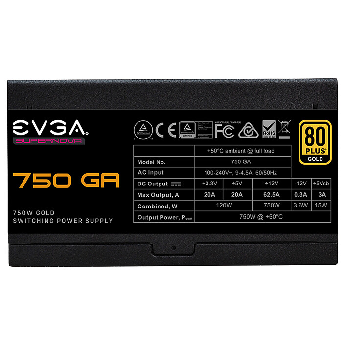 Avis EVGA SuperNOVA 750 GA
