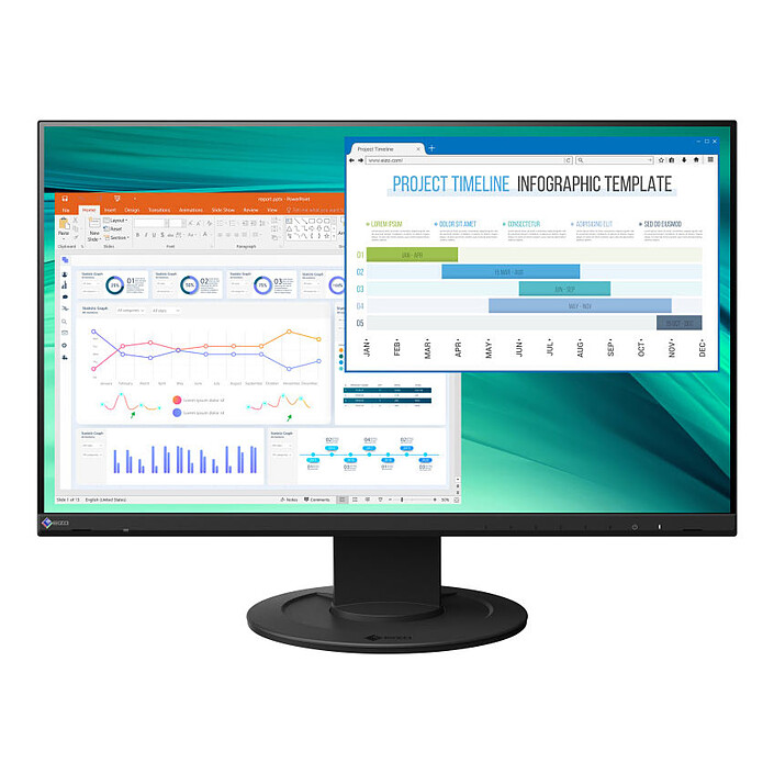 EIZO 23.8" LED - FlexScan EV2460 Nero