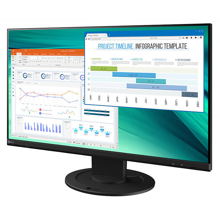 Nota EIZO 23.8" LED - FlexScan EV2460 Nero