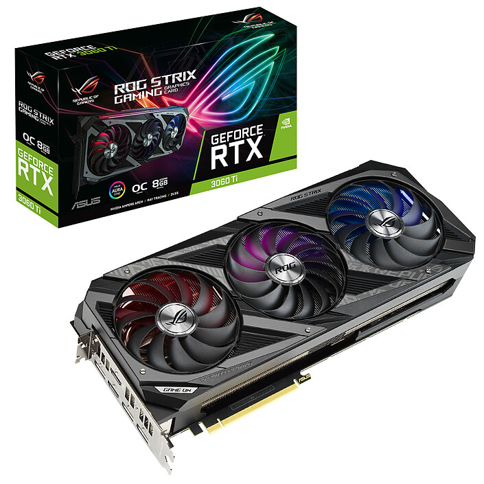 ASUS ROG STRIX GeForce RTX 3060 Ti O8G GAMING V2 (LHR)