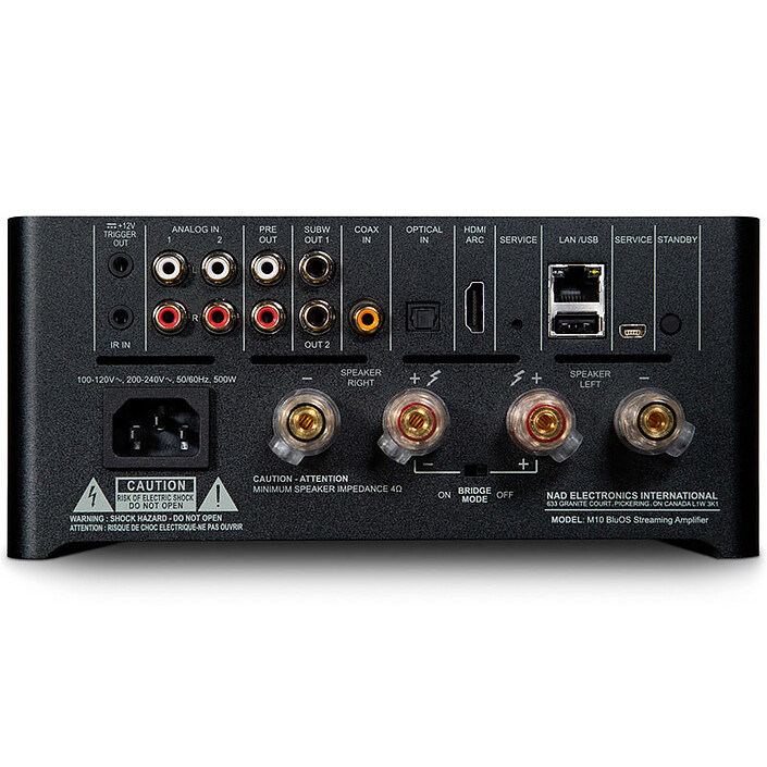 Avis NAD M10 + B&W 706 S2 Vernis Noir