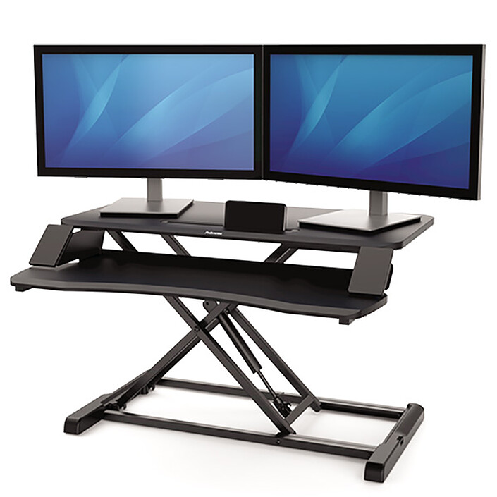 Fellowes Corsivo Sit-Stand Workstation Black