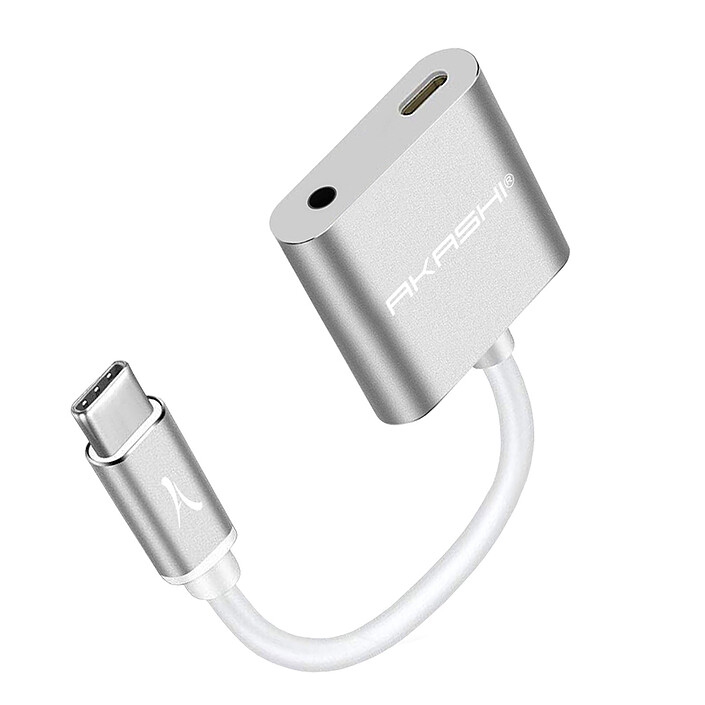 Adattatore e caricatore audio USB Type-C di Akashi